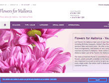 Tablet Screenshot of flowers4mallorca.com